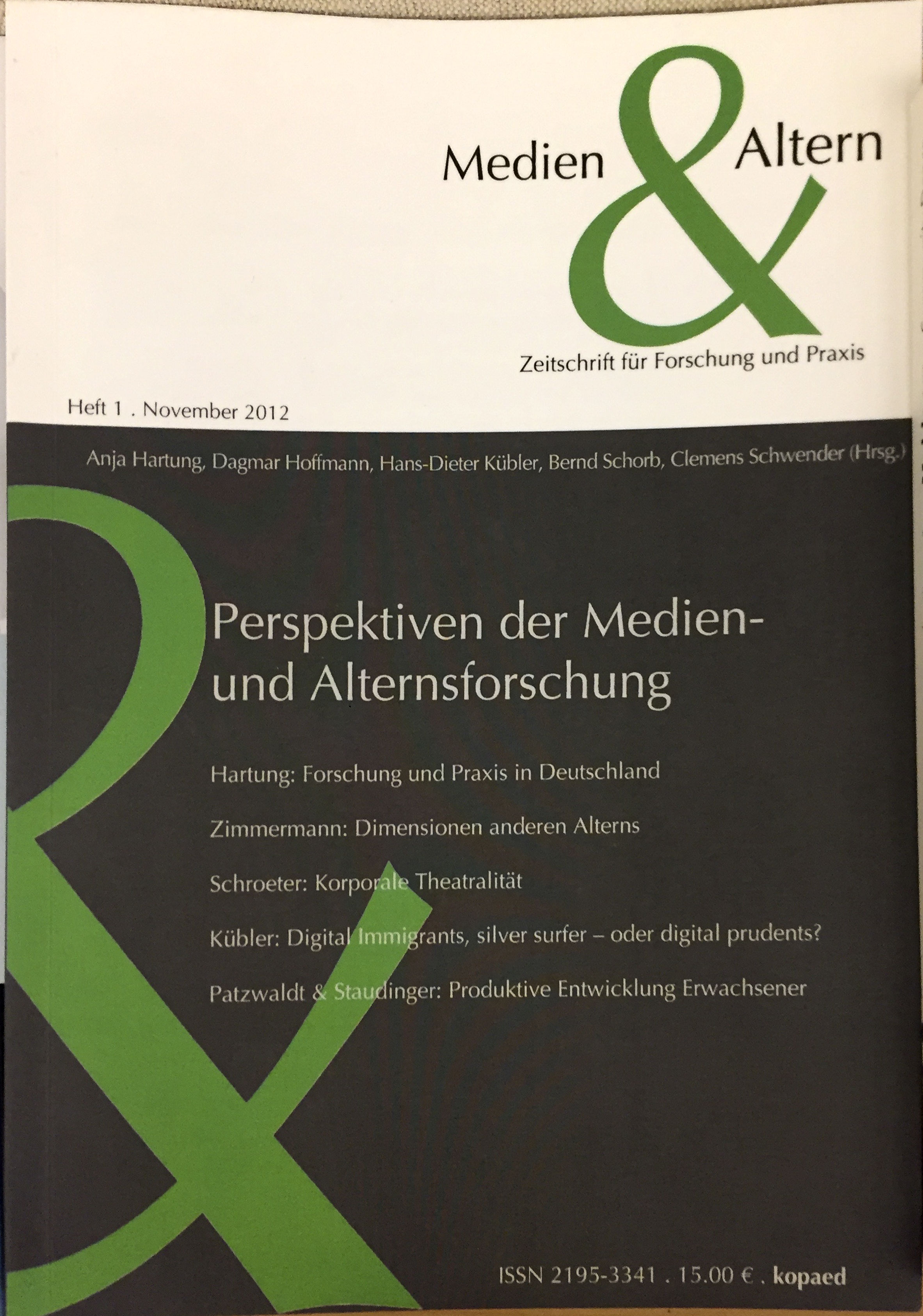 Medien & Altern: Perspektiven der Medien- und Alternsforschung