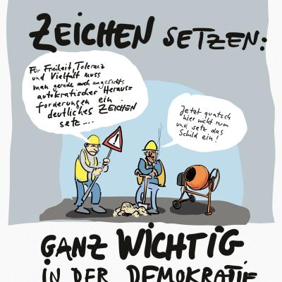 Zeichen setzen!