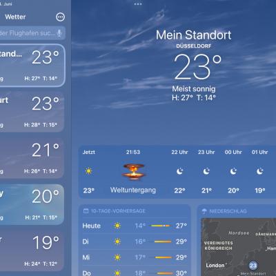 Die apokalyptische Wetter-App